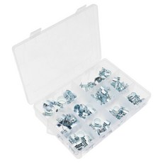 親切市集 鍍鋅軟管夾 水管束帶 60件組, 1套