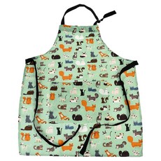 Rex LONDON 平口單袋圍裙, 1個, 貓派對
