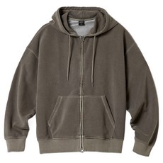 스파오 남여공용 프렌치테리 피그먼트 후드 집업 SPMZF49CY2