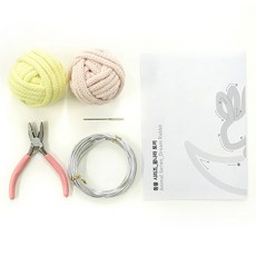 Mellowstory Stationery i-cord 系列2 動物夢鄉兔子 DIY 套組, 1套, i-cord (香草, 蜜桃奶油)