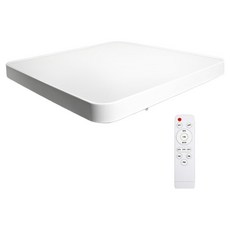 LED 超薄系統燈具替換 智能調光 亮度調節 遙控器 房間燈 50W, 白色 + 白光