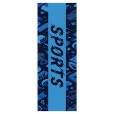 Sonio 多用途健身涼感運動毛巾 30 x 100 cm, 1個, 09 Blue Line