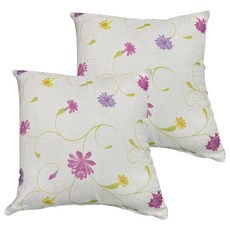 J&N 花語系列抱枕2個裝, 粉色