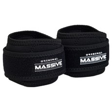 MASSIVE 氯丁橡膠護肘帶, 2個, 黑色
