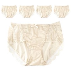 FITVEL日系冰絲性感女內褲 5件組, 膚色