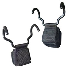 引體向上輔助伸展掛鉤 2入, 1套, 黑色