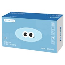 Double Safe食品用多用途丁腈手套 100入, 中( M), 藍色, 1個