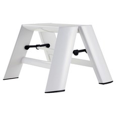 하세가와 루카노 스탠다드 스툴 접이식 발판 1단 화이트, 1개