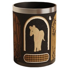 Russo Pelle 皮革室內垃圾桶 10L, 一般型(h003)