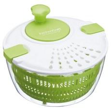 KitchenCraft 扣式蔬菜脫水器, 1個, 白色 ＋ 綠色