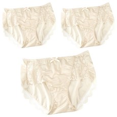 FITVEL 日系冰絲性感女內褲 3件組, 膚色