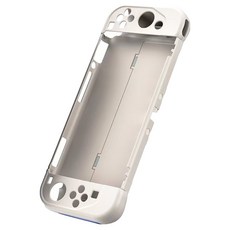DAON 堅固耐用 Nintendo OLED 保護殼, 1個, 白色 + 藍色, 單一商品