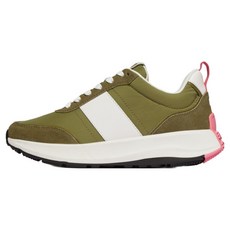 fitflop F-Mode Flow 織物滑入式皮革厚底運動鞋