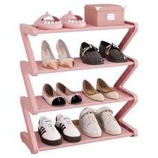오템 신발 정리대 4단, 라이트 핑크, 1개