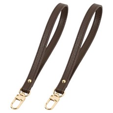 코히모 인조가죽 파우치 클러치 분실방지 손목 스트랩 5W0665, 2개, 커피