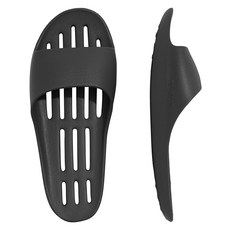 DEARCUS Ovale浴室拖鞋, 黑色, 1個