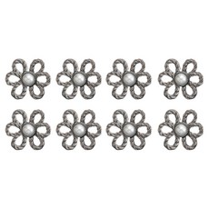 Angplus 花瓣環形褲腰縮減扣, 黑色, 8個