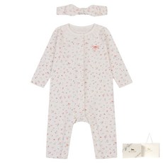 ETTOI 新生兒用禮物用Bonnie修身太空服組+購物袋+禮物包裝