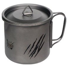 CAMPING ACE 野樂 魔物獵人聯名 馬克杯 500ml, 1個, 鈦色