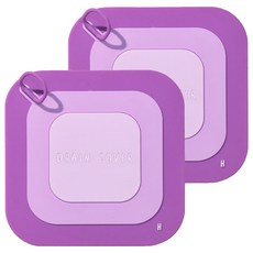 Hanbomnuri 排水管防臭矽膠墊蓋 2入, 紫色