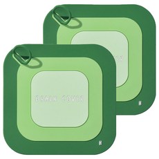 Hanbomnuri 排水管防臭矽膠墊蓋 2入, 綠色