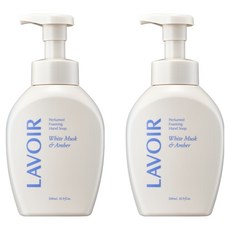 LAVOIR 泡沫洗手液 白麝香與琥珀, 500ml, 2個