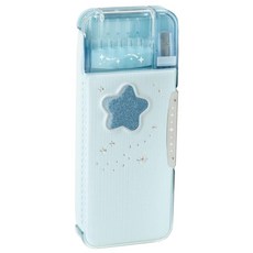 日本SONIC文具 透視耐用筆盒 FD-1046-LB, LB星空藍, 1個