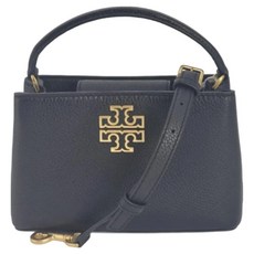 TORY BURCH 雙T-LOGO素面皮革手提兩用包 S10145357