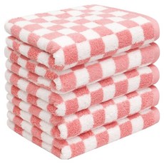 AMENITY TOWEL 招牌設計毛巾 200g 40支精梳棉, 花卉棋盤格, 5個