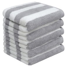 AMENITY TOWEL 經典設計毛巾 200g 40支精梳棉, 麝香灰, 5個