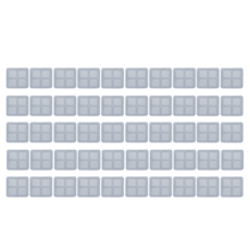 SKY WIZ 浴室排水口濾網 50入, 銀色