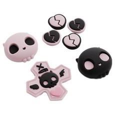 GEEKSHARE Joytron 任天堂 Switch2 Joy-Con2 搖桿套 按鍵套 搖桿 + 按鍵帽組, 1套, 單一商品, 甜蜜骷髏