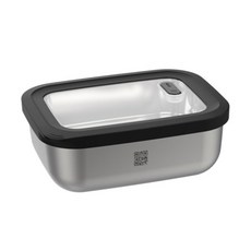 GEFU 不銹鋼微波保鮮盒 長方形 600ml, 1組, 容器 + 蓋子