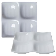 A.A.D.P 4格分隔盤, 2個, 白色