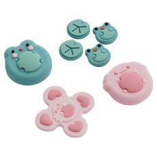 GEEKSHARE Joytron 任天堂 Switch2 Joy-Con2 搖桿套 按鍵套 搖桿 + 按鍵帽組, 1套, G-NS-OA-TH-LF, 可愛青蛙