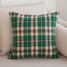 cushionstory 聖誕冬青格紋靠墊坐墊套