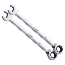 스탠맨 기어라쳇렌치 스패너 11mm, 2개