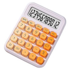 윰스 대형 스크린 빈티지 계산기, 오렌지, 1개