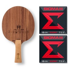 中國 LOKI Kirin K11 FL 球拍 + Sigma 3 雙面膠皮套組, 1套, 單一商品