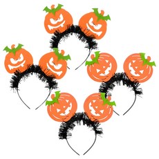 Party Club 新款南瓜髮帶 2款 x 2入組, 1套, 搞怪南瓜, 微笑南瓜