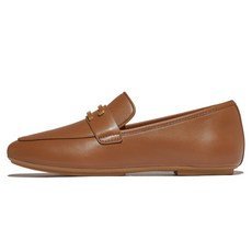 핏플랍 여성용 델리카토 골드 트림 레더 로퍼