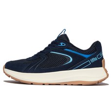 fitflop F-Mode Flow Slide 網眼皮革厚底運動鞋