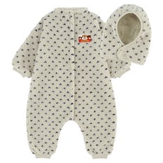 Milk Baby 嬰幼兒 森林松鼠毛絨 嬰兒連身衣 外出服 帽子套組