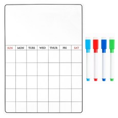 투데이리빙 달력형 자석 화이트 보드 CD_OOS_AL046W, PET