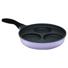 bella cuisine 3格雞蛋分格煎鍋 紫羅蘭色, 1個, 24cm