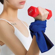 스포츠타올 케이스세트 100 x 30 cm, 블루, 1세트