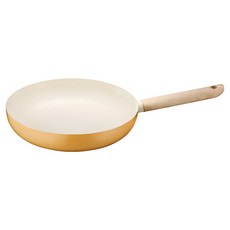 Kinyo 不沾平底鍋 PO-1130 黃米色, 1個, 28cm