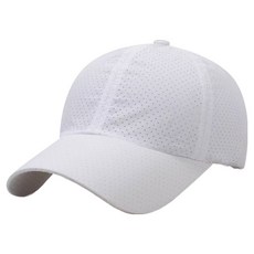 Lunagreen 網眼布料 簡約運動帽, 白色, 1個