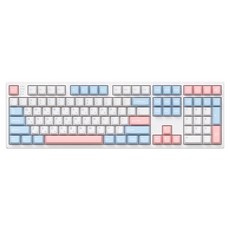COX 108키 퀵스왑 기계식 유무선겸용 키보드, Soft Sky, CS108, 벚꽃축