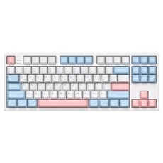 COX 87키 퀵스왑 기계식 유무선겸용 텐키리스 키보드, Soft Sky, CS87, 벚꽃축